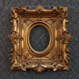 golden frame png transparent