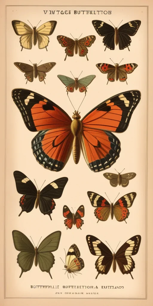 vintage butterfly illustration
