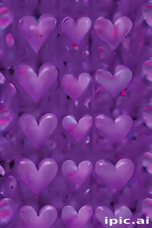 purple hearts wallpaper