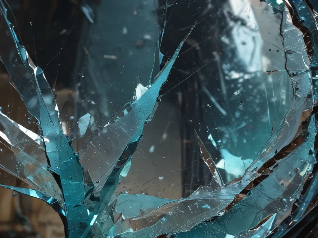 broken glass overlay