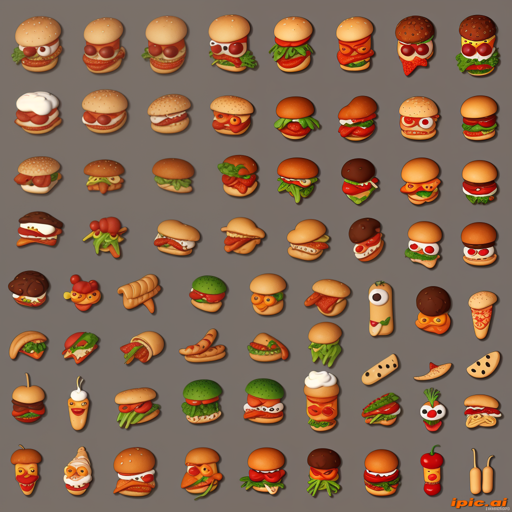 animated food
