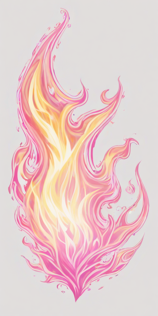 pink flames png