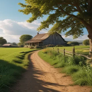 background of a farm