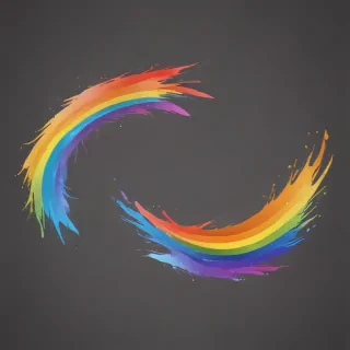 transparent background rainbow clipart