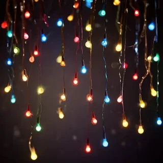 christmas lights iphone wallpaper