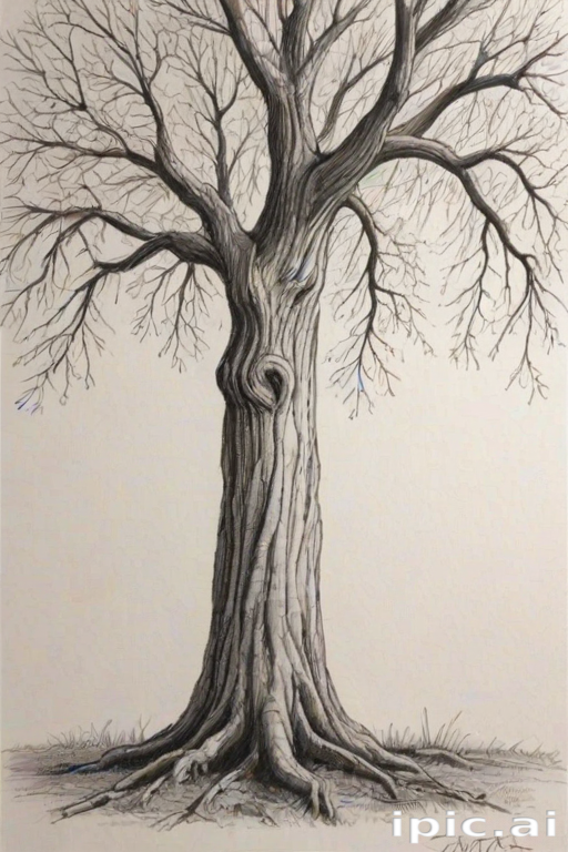 tree drawing images