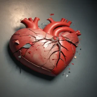 broken heart background