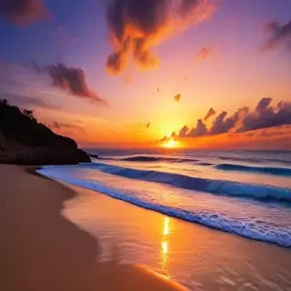 sunset wallpaper beach