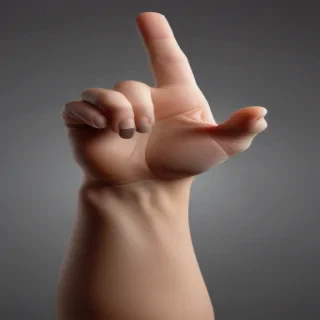 finger pointing png
