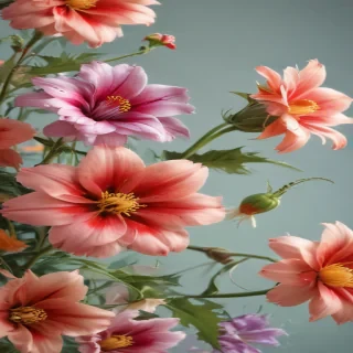 flowers clear background