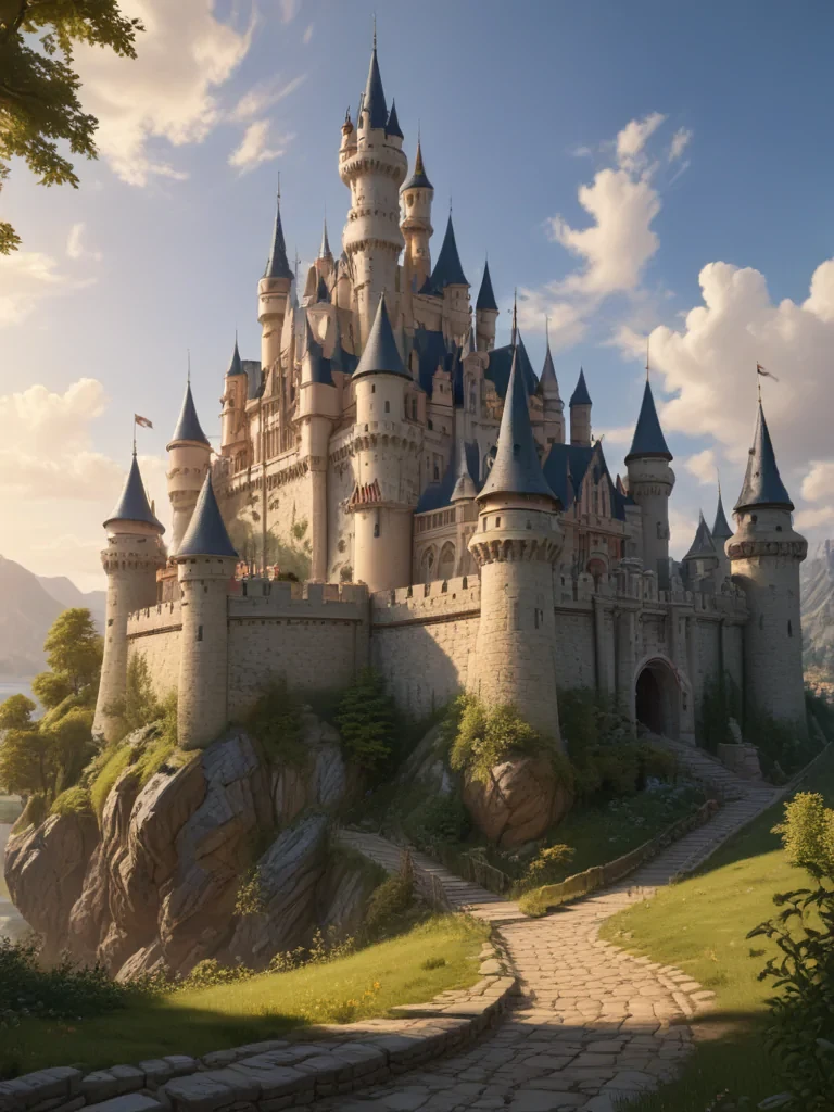 castle in cartoon