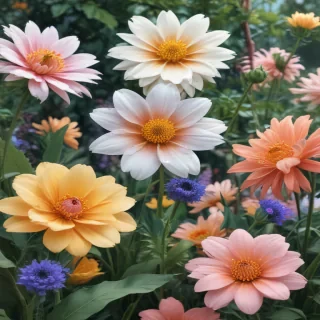 cartoon flowers aesthetic