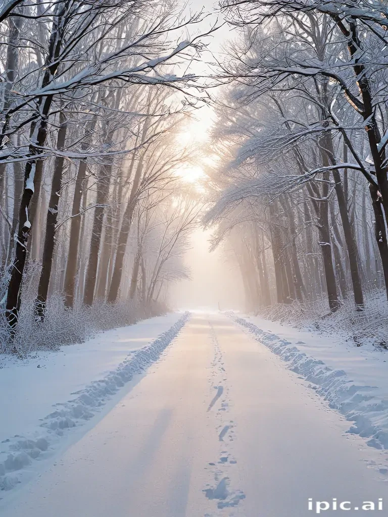winter zoom background