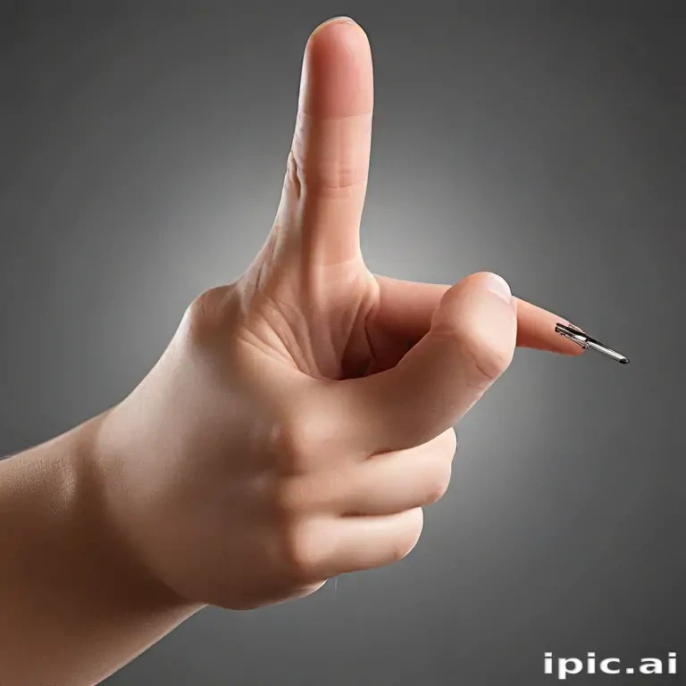 point finger png