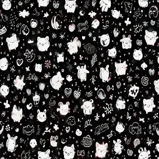 cute backgrounds black