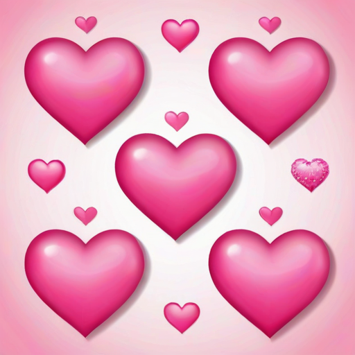 pink heart clipart