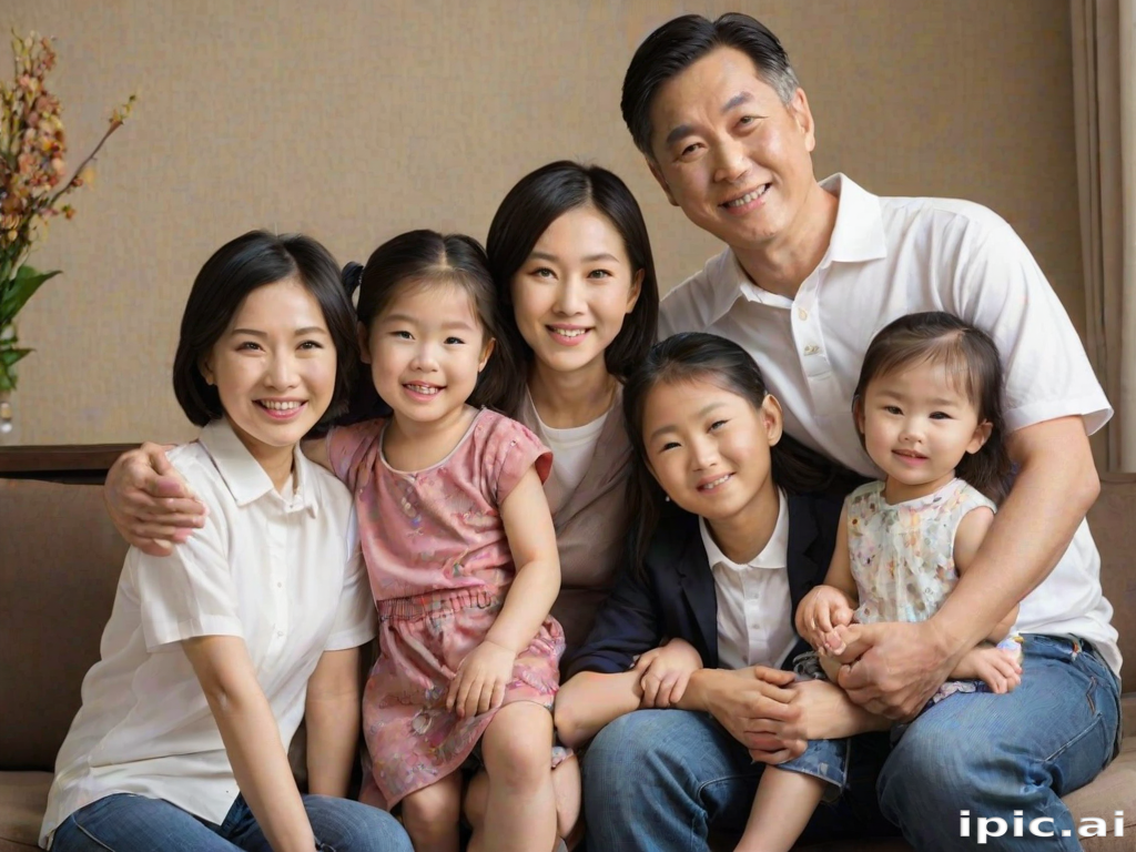 free use asian family