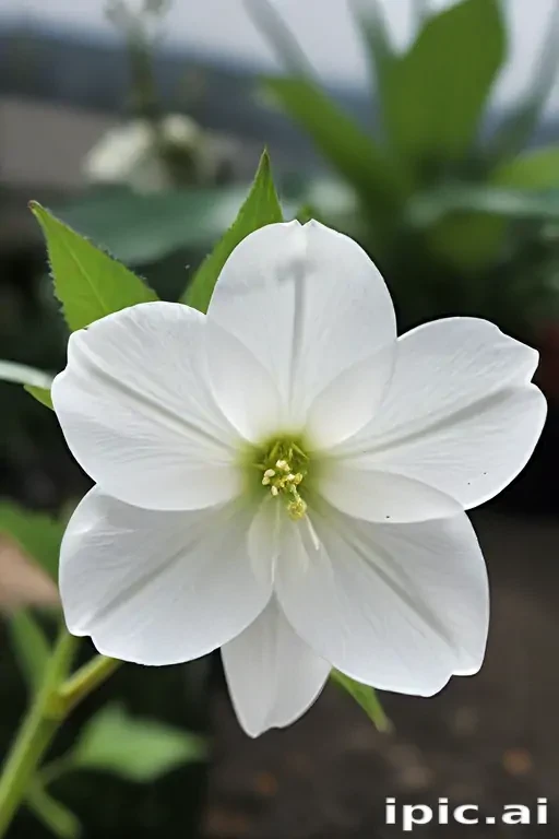 transparent white flower