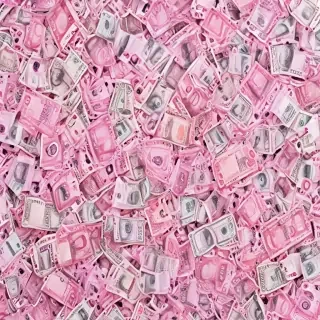 pink money background