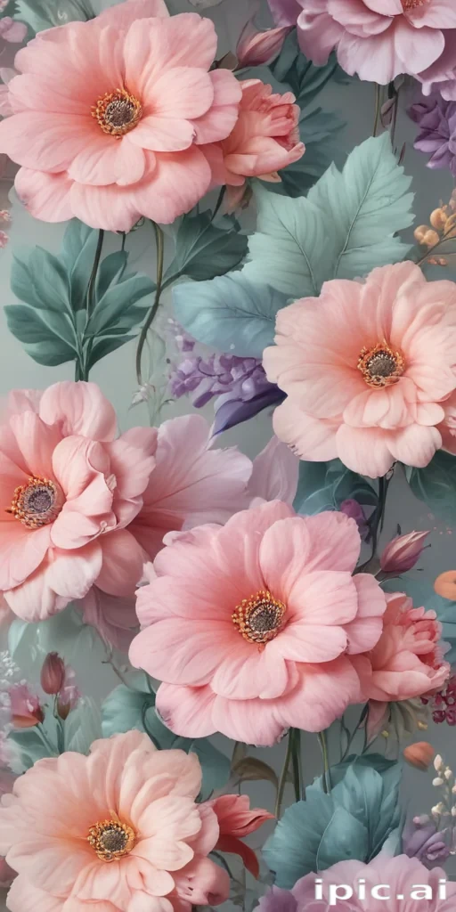 pastel aesthetic flower wallpaper