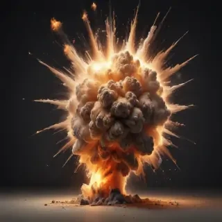 explosion transparent background