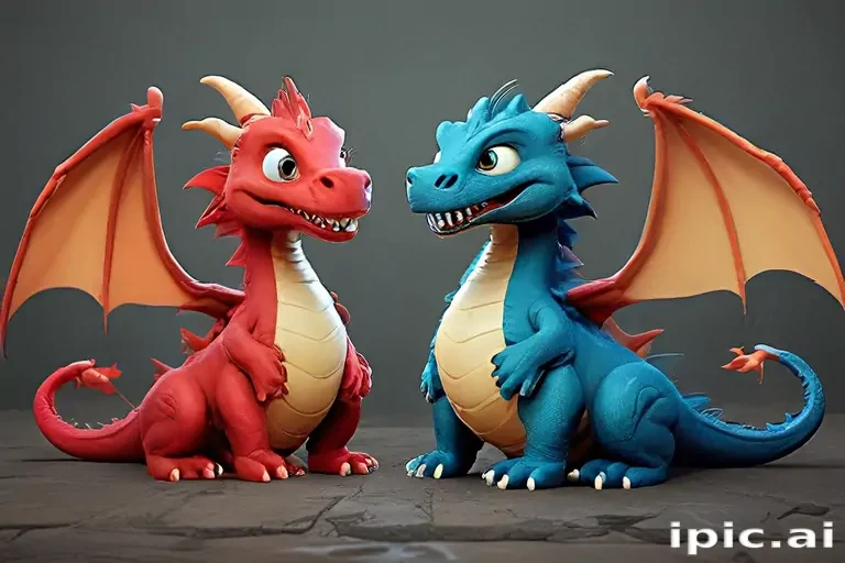 cartoon dragons