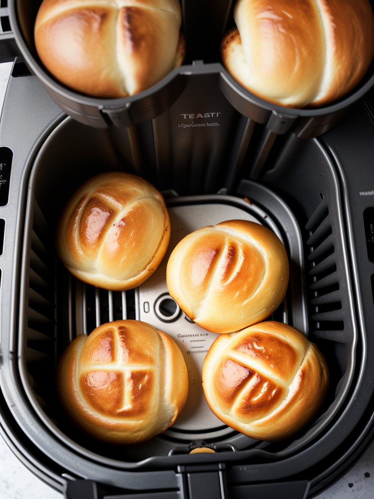 toasted buns in air fryer