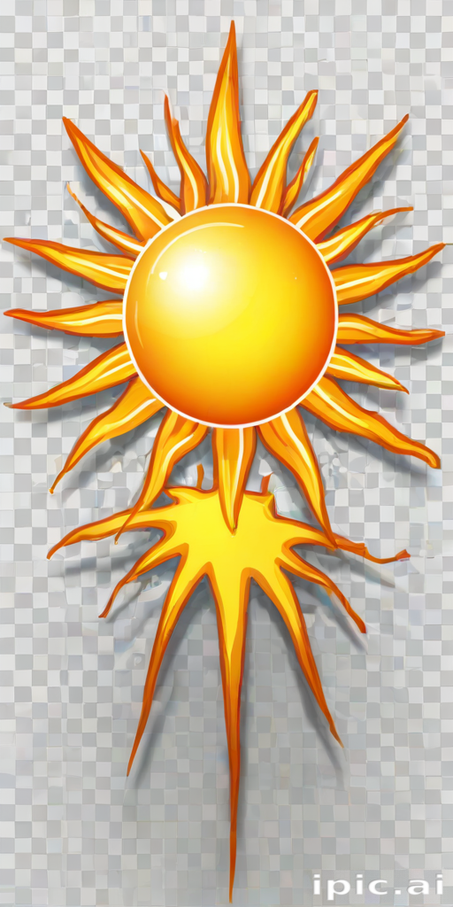 transparent background sun clipart