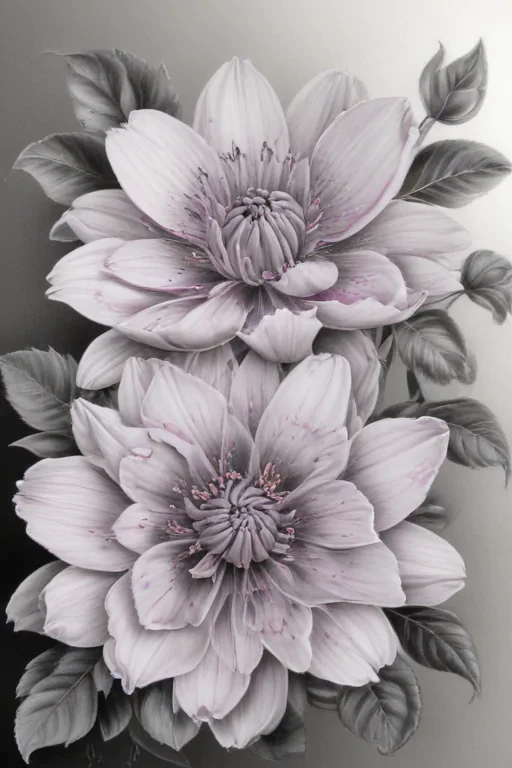 flower drawings pencil