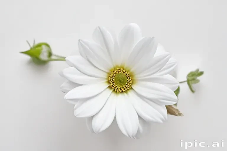white background flower