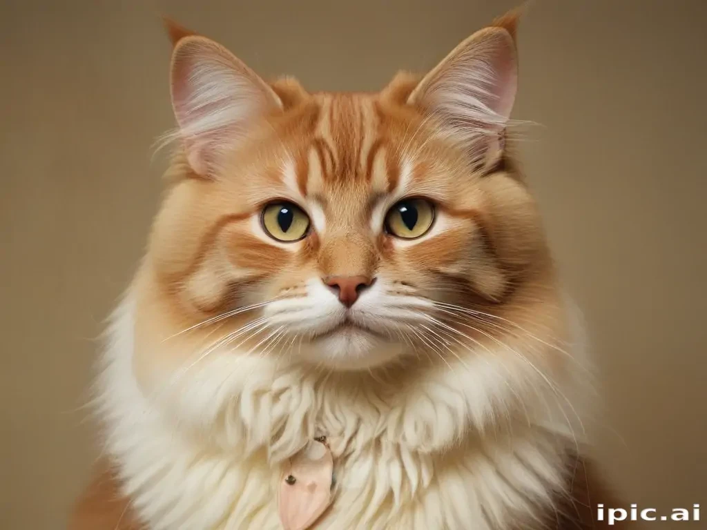 A Majestic Maine Coon Cat with Striking Fur and Captivating Eyes