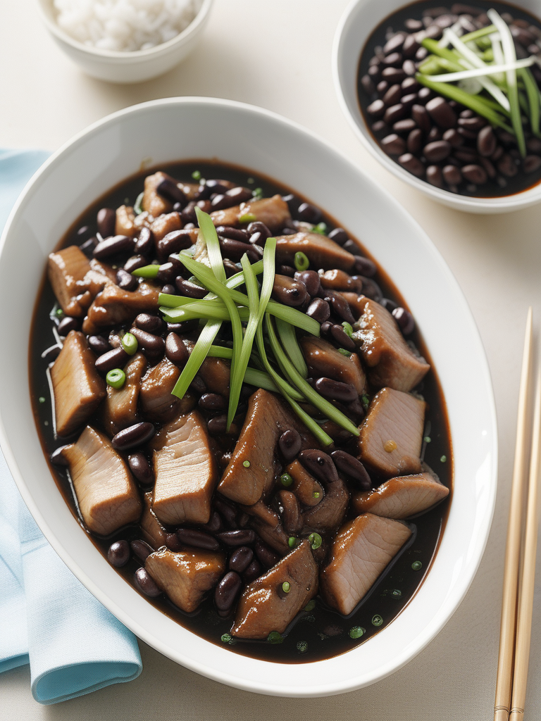 pork with black bean sauce