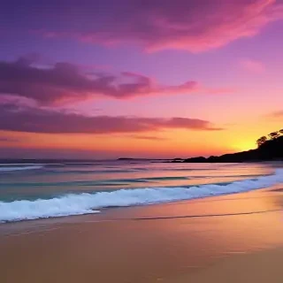 sunset wallpaper beach