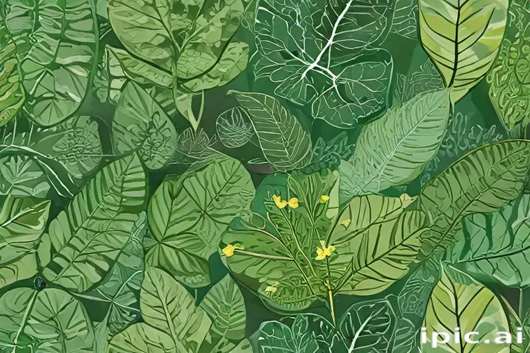 green leaf design