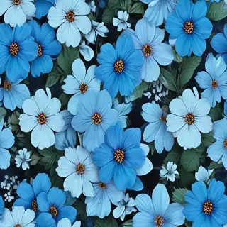 blue flower background