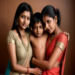indian mom and son