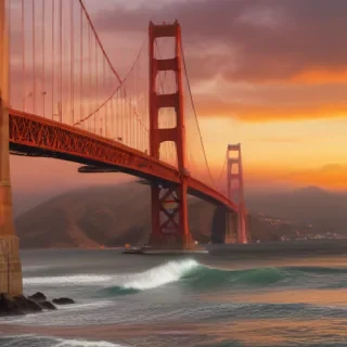 clipart golden gate bridge