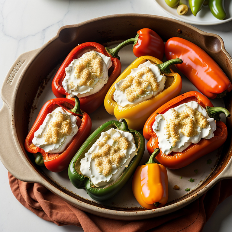 sausage and cream cheese stuffed peppers