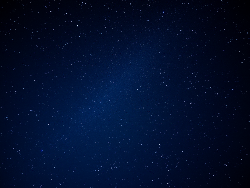 Create a vibrant night sky filled with twinkling stars, using a Canon EOS R5 with a 24mm f/1.4 lens, ISO 3200, shutter speed 15 seconds, captured from a low-angle view to emphasize depth and clarity.