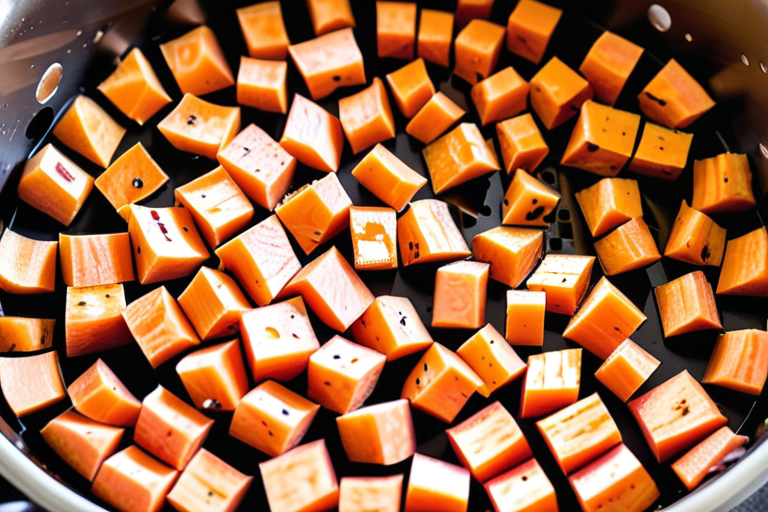 air fry diced sweet potatoes