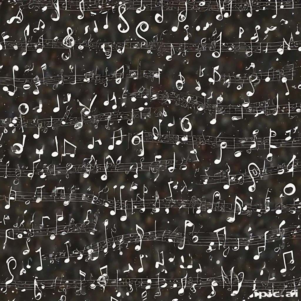 Melodic Patterns: A Beautiful Dance of Music Notes Across the Page