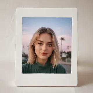 aesthetic polaroid frame