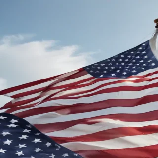 american flag aesthetic