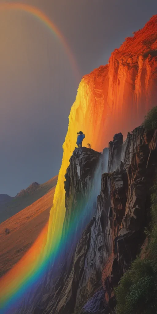 rainbow back round