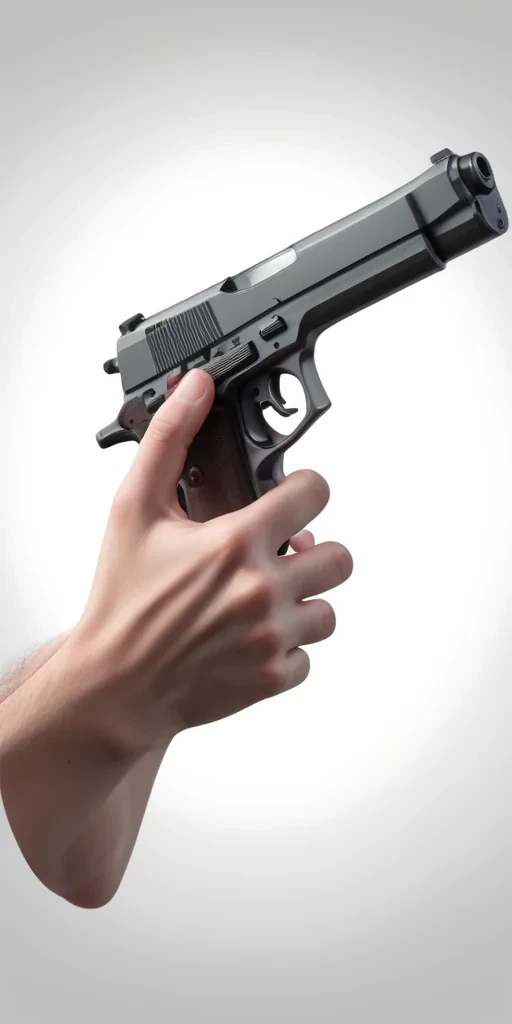 gun hand png