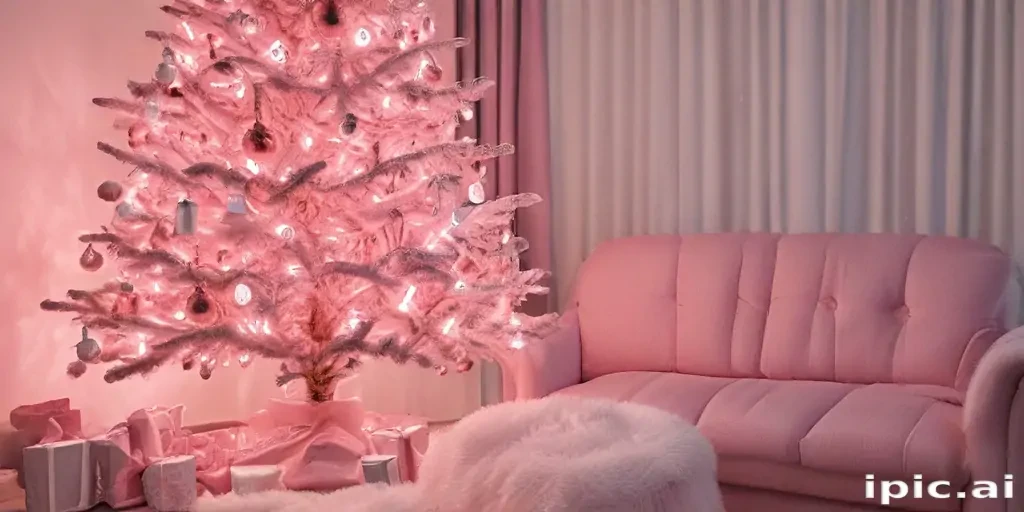 pink christmas aesthetic