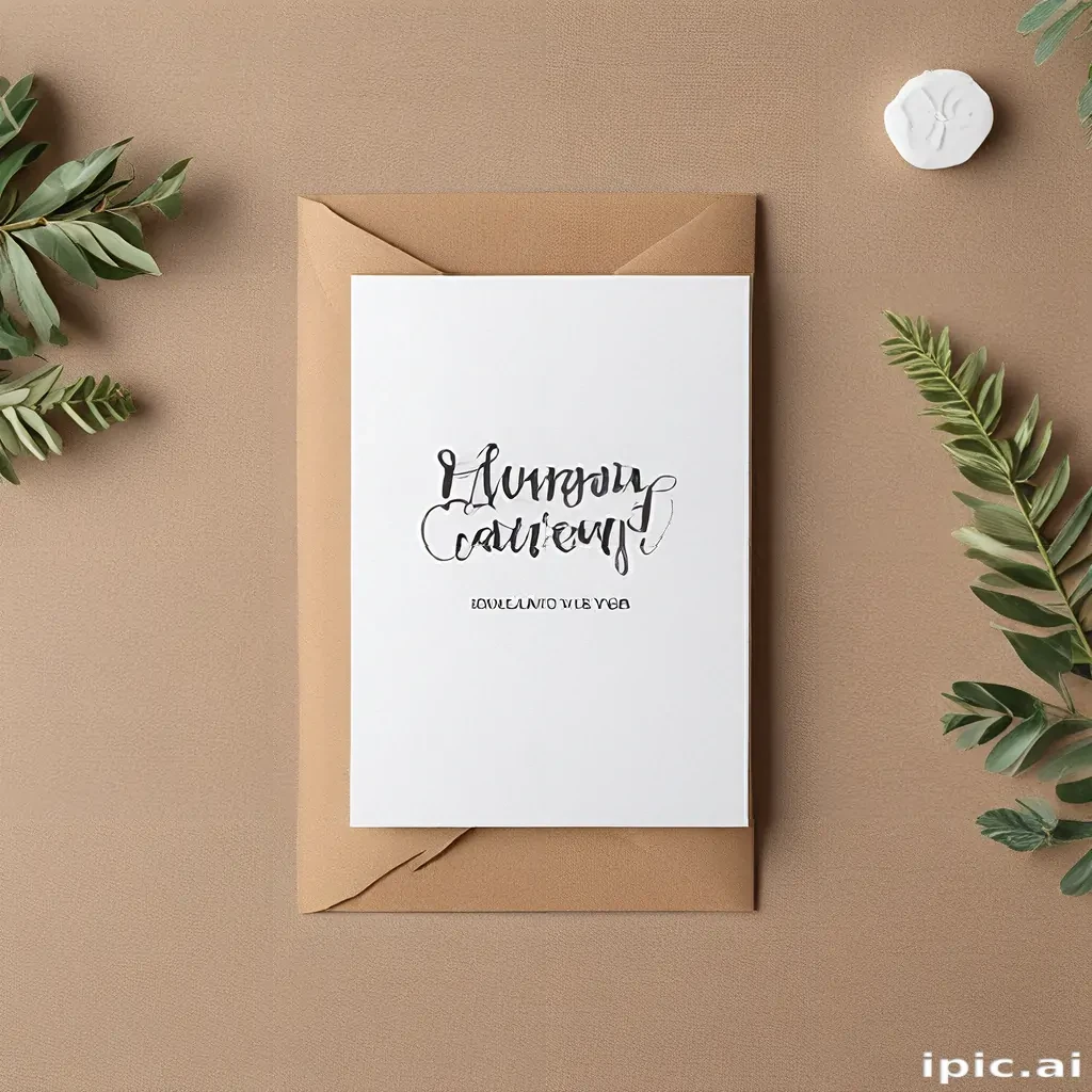 greeting card mockup