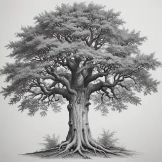 tree drawing images