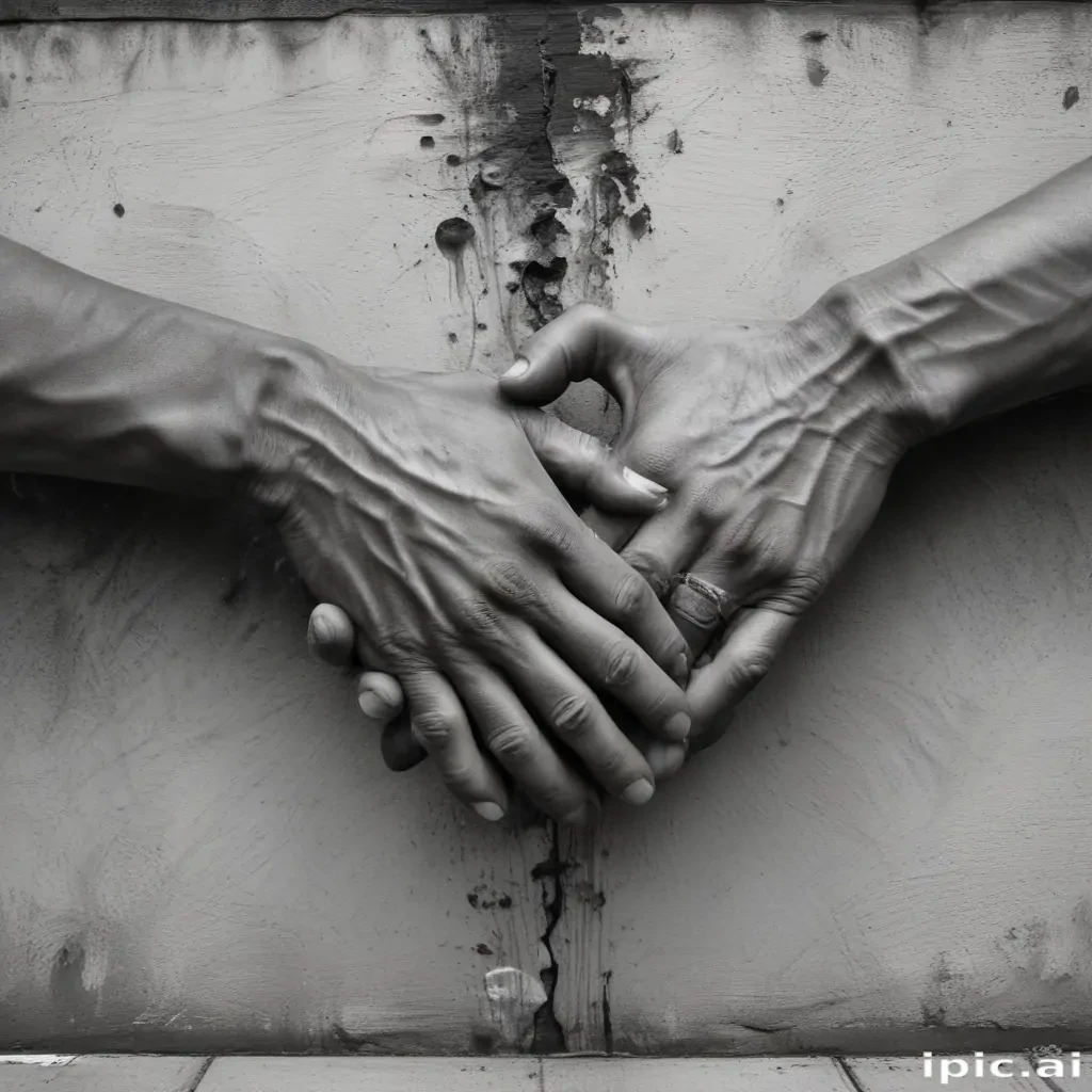 handshake black and white