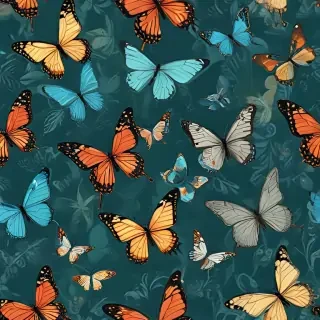 background with butterflies